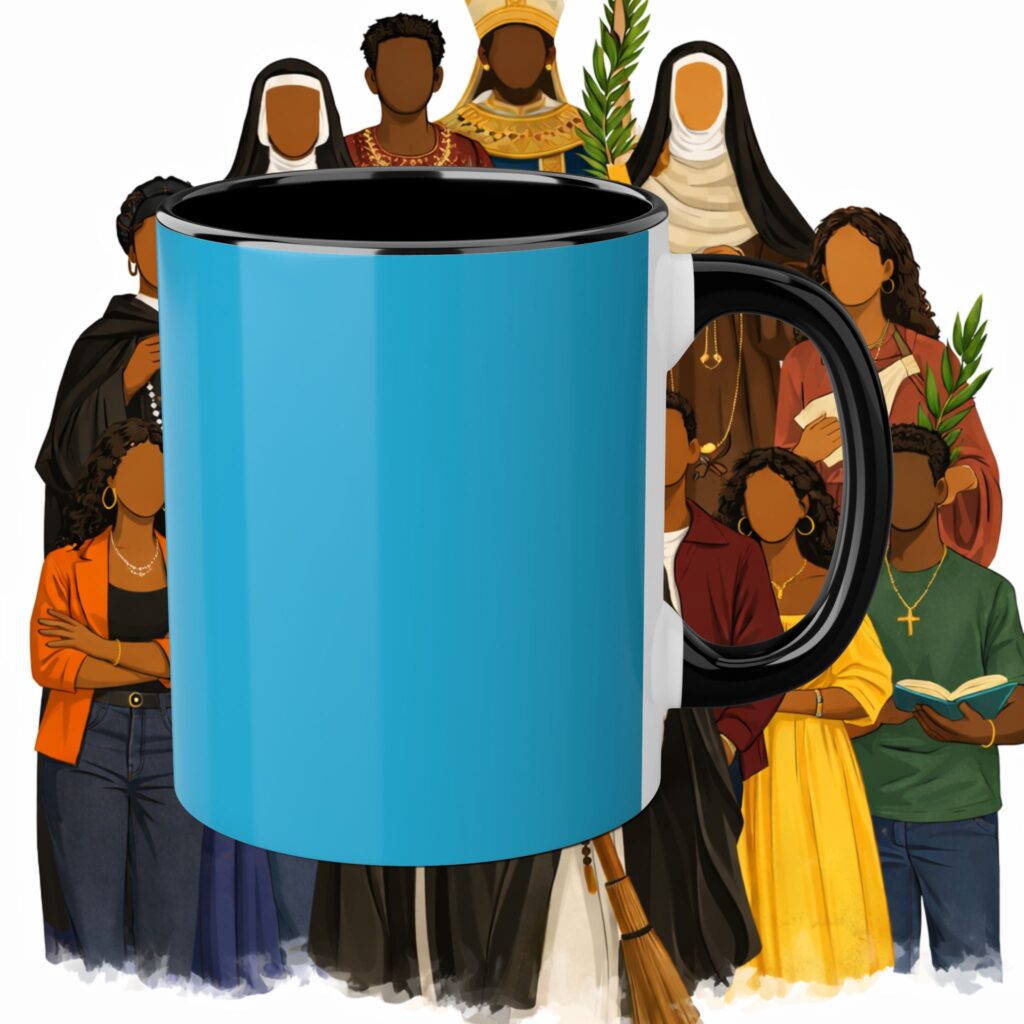 Saints Among Us Accent Mugs, 11oz