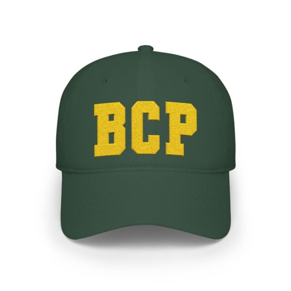BCP Embroidered Low Profile Baseball Cap — Red & Gold Casual Team Hat - Image 5