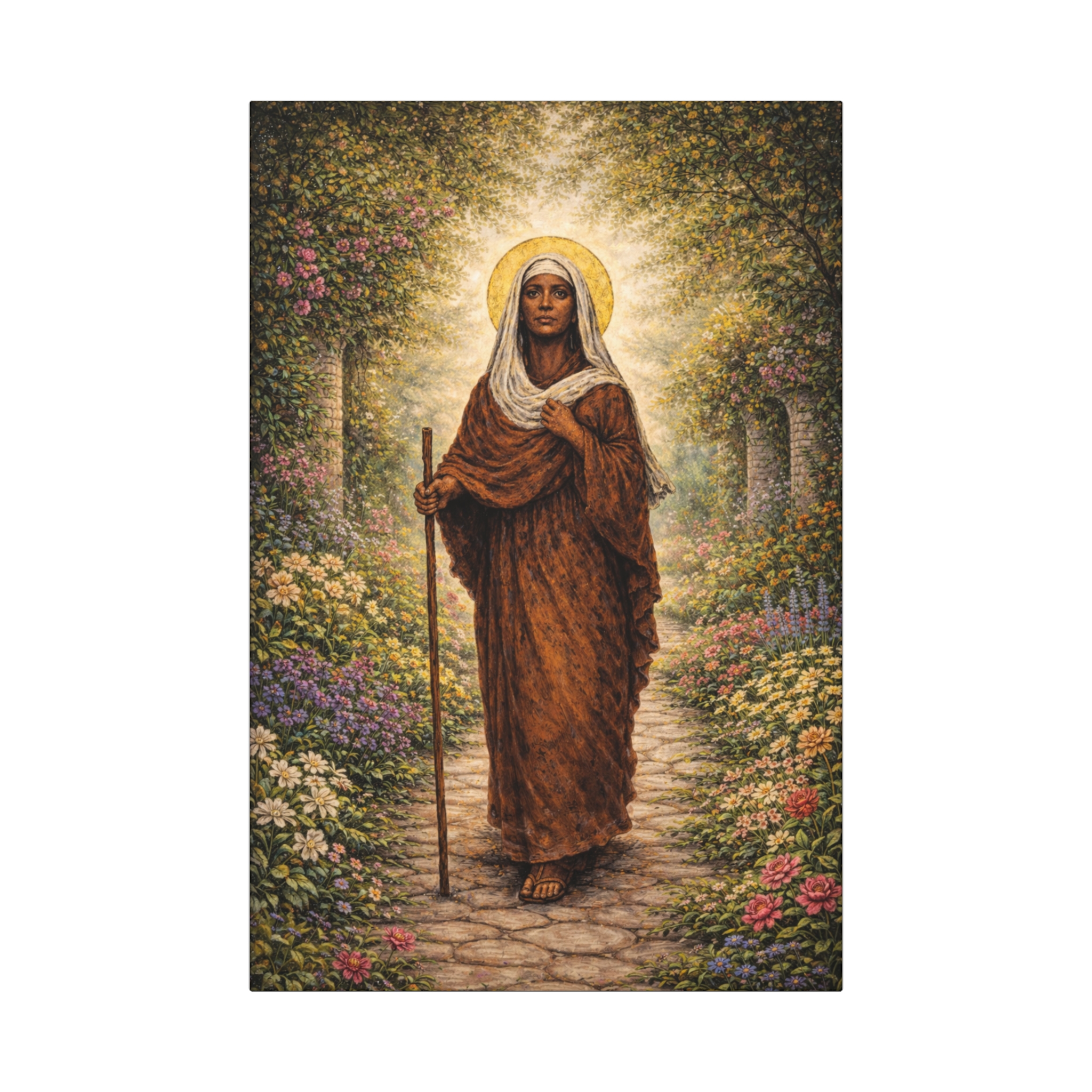 St. Monica – Mother of Persevering Prayer | Fine Art Canvas - Image 1