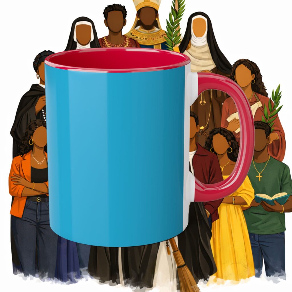 Saints Among Us Accent Mugs, 11oz