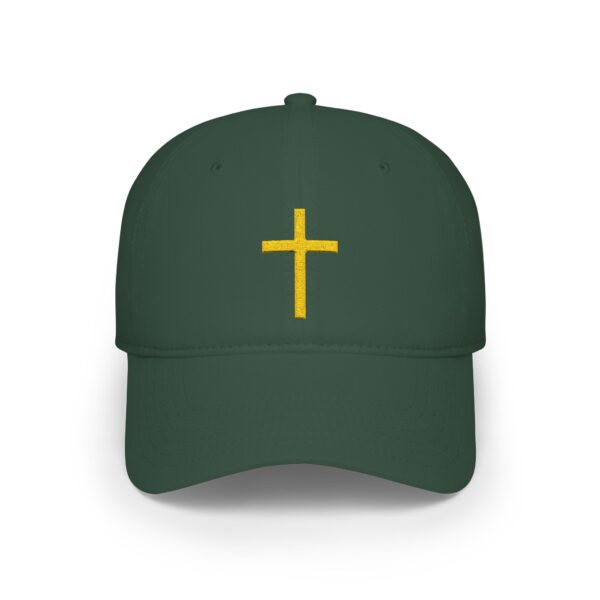 Embroidered Gold Cross Baseball Cap — Christian Faith Low Profile Hat - Image 13