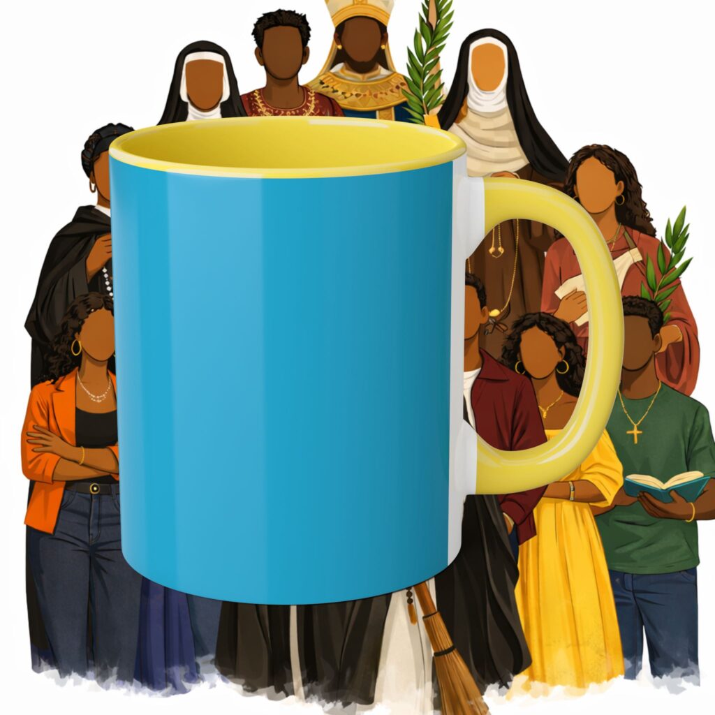 Saints Among Us Accent Mugs, 11oz