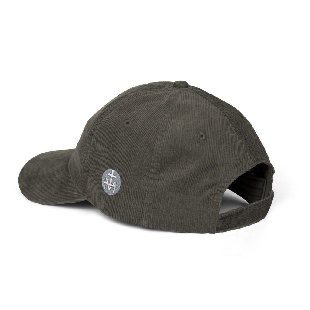 Black + Catholic Corduroy Hat