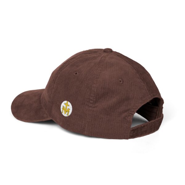 Black + Catholic Corduroy Hat (Gold) - Image 7