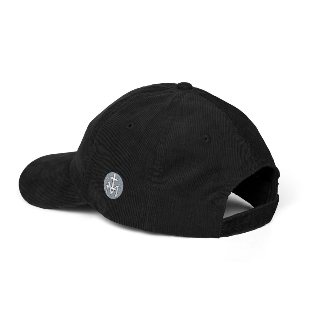 Black + Catholic Corduroy Hat